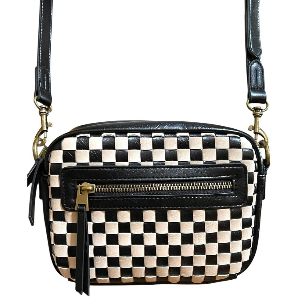 Universal Thread Checkered Camera Crossbody Bag - image 7